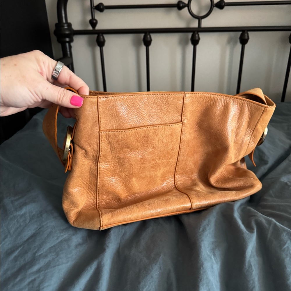 HOBO Tan Leather Shoulder Bag